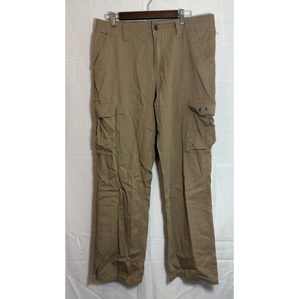 Oakley Cargo Fit Khaki Pants Men 34x30 Y2K Ripstop Tactical Utility Outdoor - Picture 1 of 16